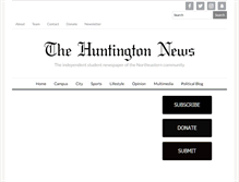 Tablet Screenshot of huntnewsnu.com